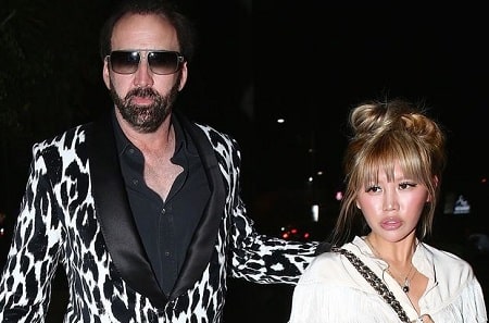 A picture of Nicolas Cage and his fourth ex-wife, Erika Koike.